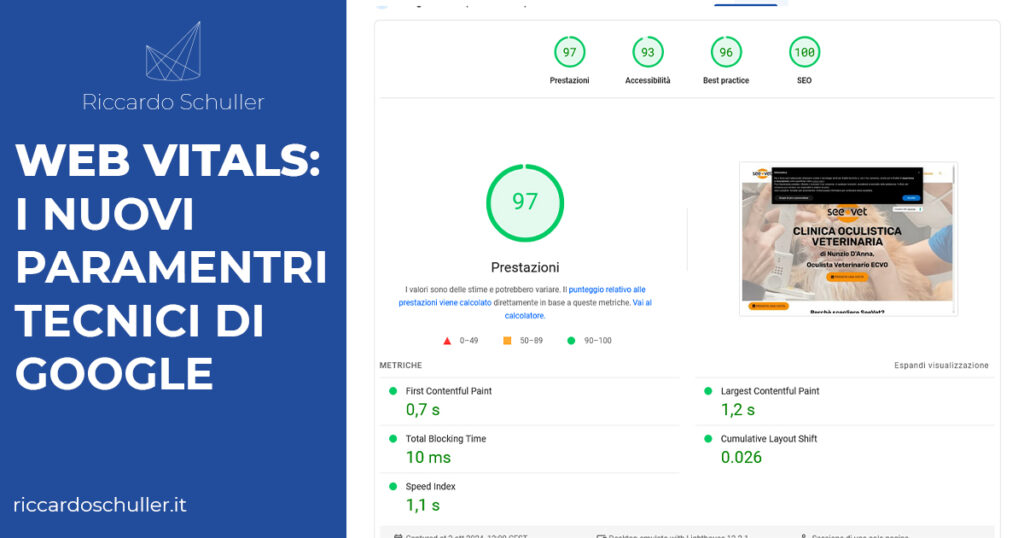 Web Vitals: I nuovi parametri tecnici per Google